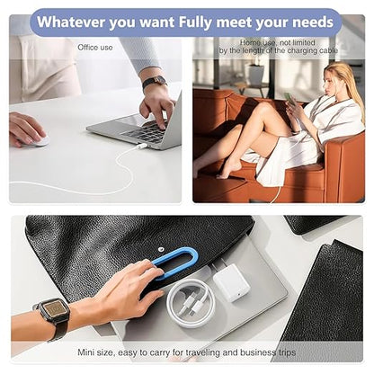 iPhone 16 15 Charger Fast Charging, 2Pack 20W PD USB C Charger Block Type C Charge with USB C to C Fast Charging Cord Woven Cable for iPhone 16/16 Plus/16 Pro/16 Pro Max/15/15 Plus/15 ProMax/iPad Pro