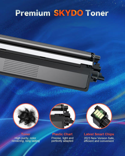 TN229XL Black Compatible Toner Cartridges Replacement for TN229 TN-229 TN 229 XL Toner Cartridges to Use with MFC-L3780CDW MFC-L3720CDW HL-L3280CDW HL-L3220CDW Printer(2 Blacks)