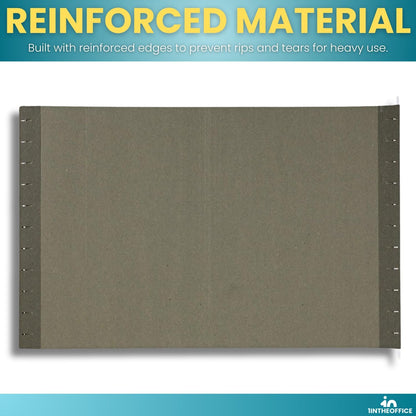 1InTheOffice Green Hanging File Folders Letter Size, Hanging Organizer File Folders, Green Hanging Folders, 1/3 Tabs, 11 pt, 50 Pack