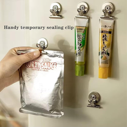 Strong Magnetic Clips, 10 Pack, 1.57 Inch, 40 mm, Sliver, Heavy Duty Refrigerator Magnet Clips, Large Clip Magnets, Office Supplies, Photo Displays