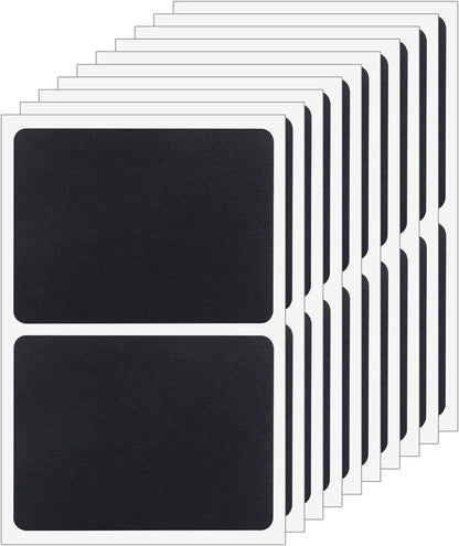 ONUPGO Chalkboard Labels (48 Pack), Reusable Blackboard Stickers, Waterproof Chalkboard Sticker for Jars, Parties Decoration, Craft Rooms, Weddings, Storage, Organize Your Home & Kitchen(4"x3")