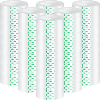 Beieverluck 48 Rolls Clear Tape Refills for Dispenser Transparent Tape 3/4 Inch x 1000 Inch Gift Wrap Tape Packing Tape Roll for Office, Home, School Supplies