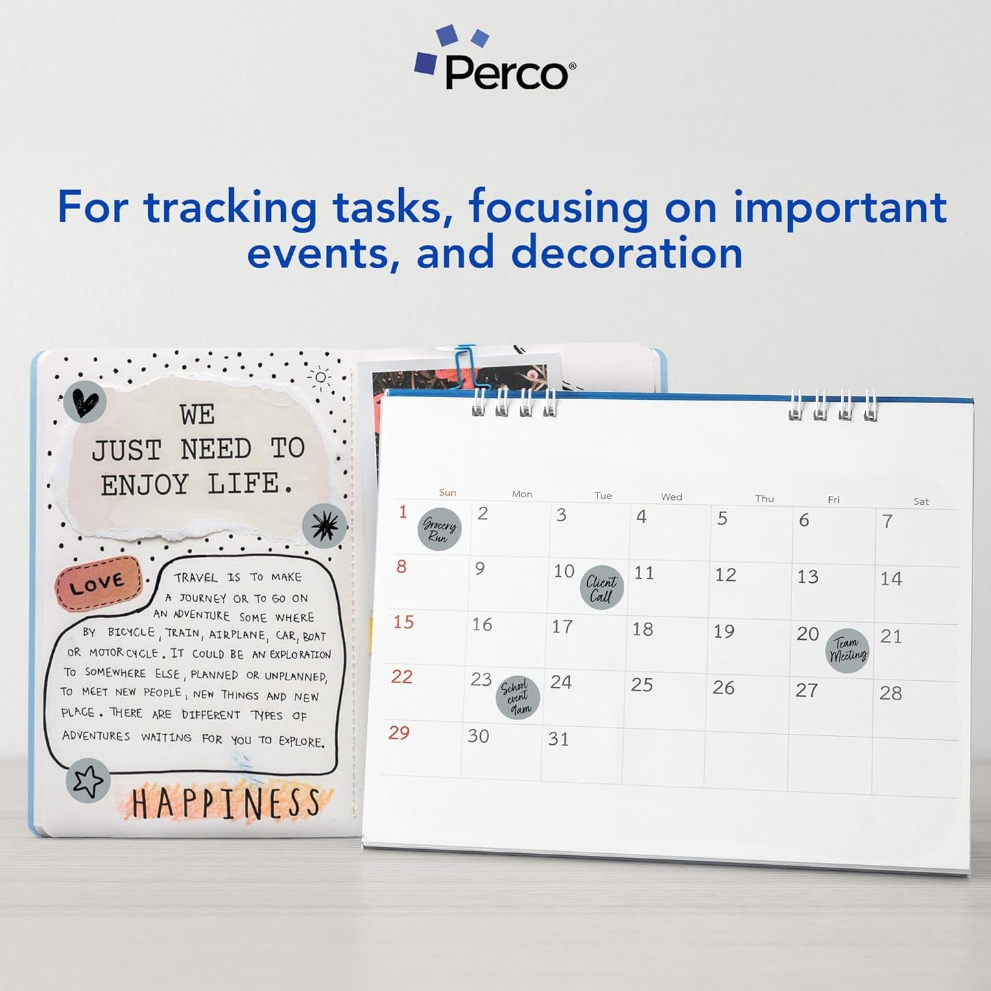 Perco Grey 1-Inch Perforated Circle Dot Sticker Labels — 10 Rolls, 10,000 Round Stickers — with Permanent Adhesive for Inventory Management, Color Coding, Garage Sales, Crafts—Made in USA