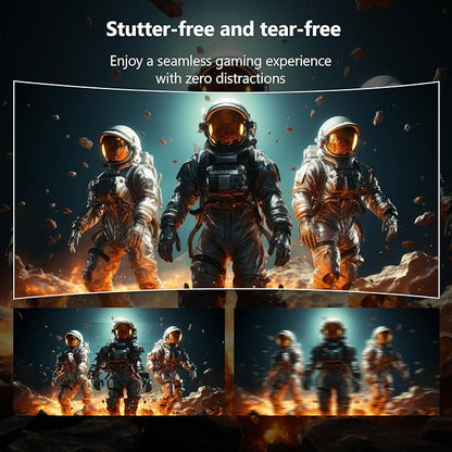 Z-Edge 27 inch Curved Gaming Monitor, FHD 1080P 240Hz 280Hz Curved 1500R Computer Monitor, Fast MPRT 1ms Monitor, 350nits, 16.7M Colors, 4000:1 Contrast, UG27P 2X DP 1.2 Ports and 2X HDMI 2.0 Ports
