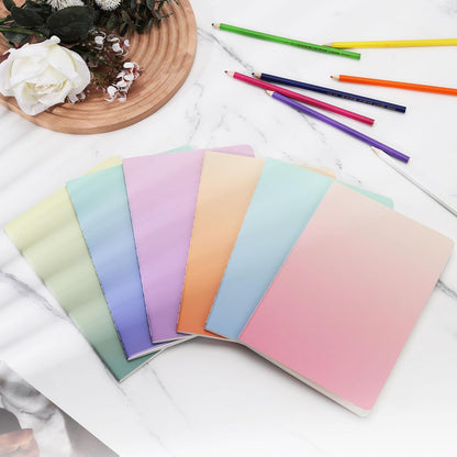 Ddaowanx Notebooks,Lined Paper Journals in Bulk, 72 Pages, 36 Sheets, 80GSM, 8.3x5.5 Inch, A5 Size, Travel Writing Notebooks for Office School Supplies (Lined-24pack, Gradient)