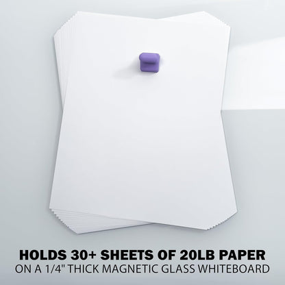 Glassboard Studio MiniPawn Magnet - Strong Neodymium Rare Earth Magnets for Fridge, Whiteboard, Locker & Magnetic Glassboards - Ideal for Crafting & Office Use - Strong Fridge Magnets (Navy Blue, 12)