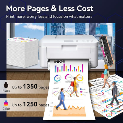 206A Toner Cartridges 4 Pack - with Chip Compatible Replacement for HP 206A 206X for Color Laserjet Pro MFP M283fdw M283cdw M283fdn M282nw Pro M255dw M255nw Ink Cartridges W2110A W2111A High Yield