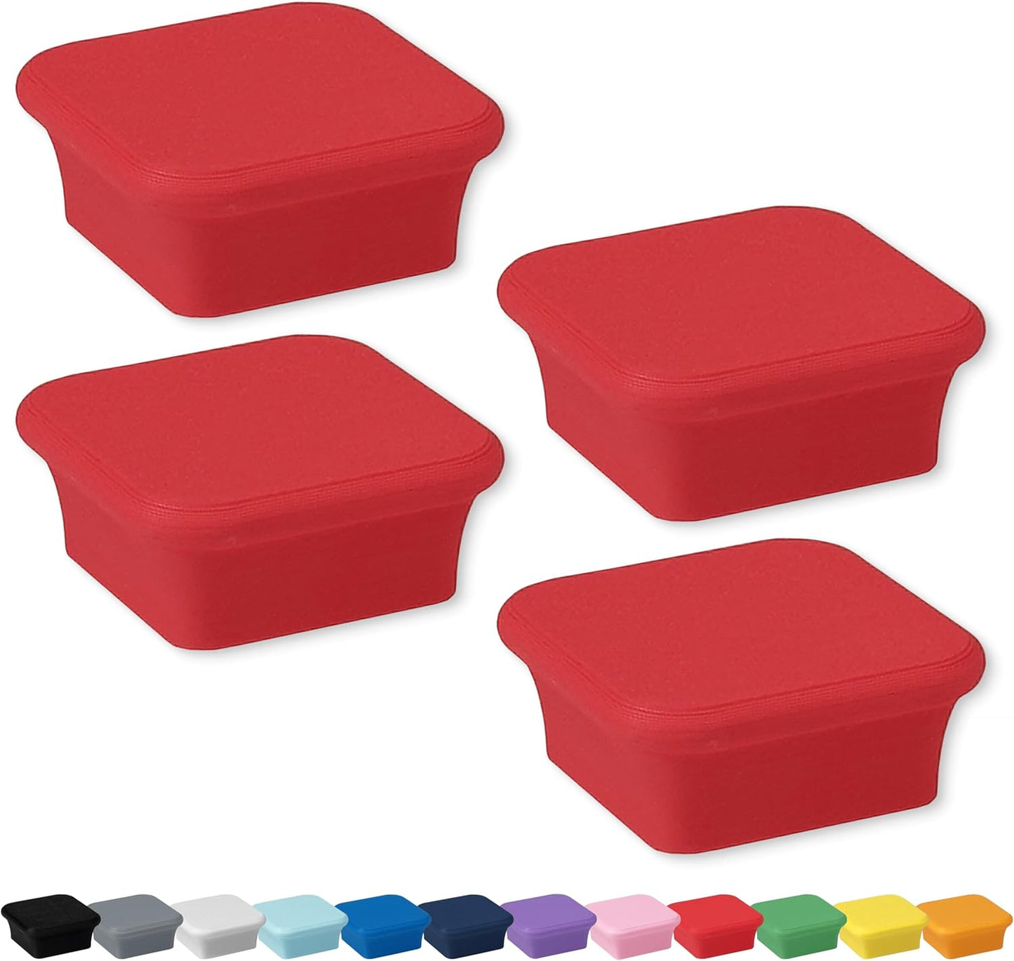 Glassboard Studio MiniBar Magnet - Strong Neodymium Rare Earth Magnets for Fridge, Whiteboard, Locker & Magnetic Glassboards - Ideal for Crafting & Office Use - Strong Fridge Magnets (Cherry Red, 4)