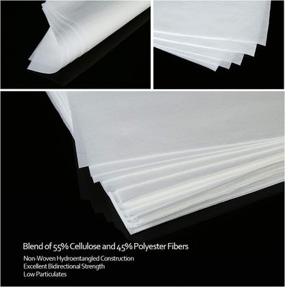 AAwipes Cleanroom Wipers 4x 4 (1200 Pcs, Cellulose/Polyester Blend, Grade A, 68GSM) Lint Free Wipes 4" x 4" for Lab, Electronics, Pharmaceutical, Printing and Semiconductor Industries