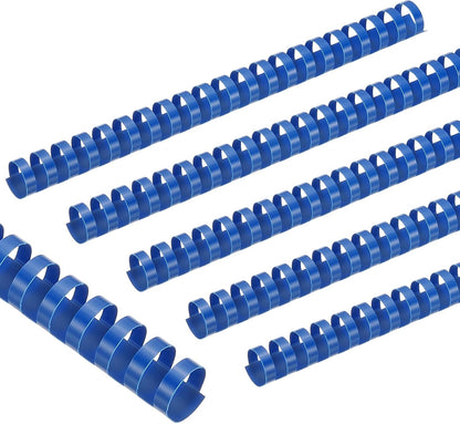 PATIKIL 22mm (7/8") Plastic Binding Combs, 50 Pcs 21 Rings Comb Binding Spines 190 Sheet Capacity Letter Size for Binding Paper Sheets Notebook Calendar Picture Album, Blue