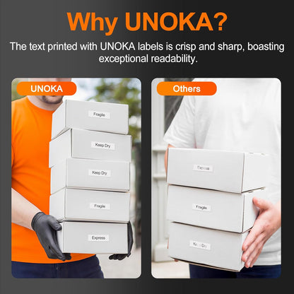 UNOKA 12mm .47 Laminated White Tz Tape Compatible for Brother P Touch PT-D220 PT-D210, TZe TZe-231 Label Maker Refills for PTH110 D202 D200 D410 1070 1280 1880,1/2'' x 26.2', Black on White, 15PK