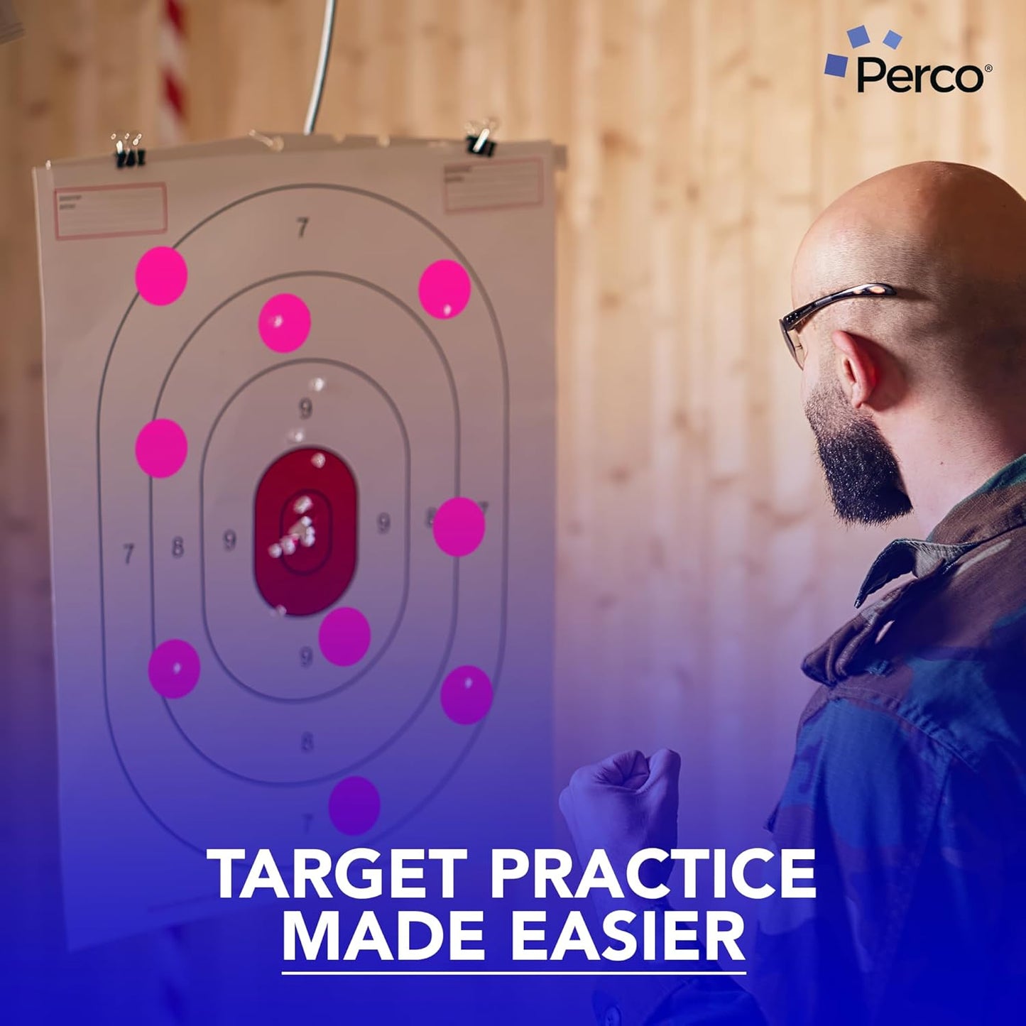 Perco Fluorescent Pink 2-Inch Round Circle Dot Sticker Labels - Multi-Roll Pack (3 Rolls, 500 Labels Each) - Permanent Adhesive, Vibrant Colors, Strong Hold - Perforated for Easy Use - Made in USA