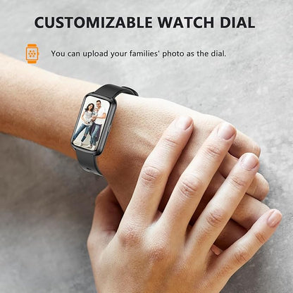 Fitness Trackers, 1.47 Inch Smartwatch, Touchscreen Activity Tracker with Thin Smartband Design, 5ATM Waterproof Fitness Watch Blood Oxygen Heart Rate Monitor for Android/iOS (Light Grey)