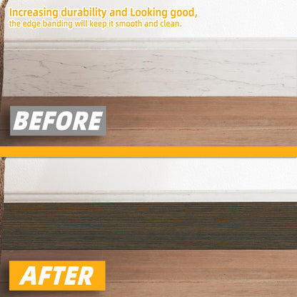 GSCIT Club Wood Grain Repair Tape, 2.3 inch X 15ft Self Adhesive Brown Walnut Grain Repair Patch for Tables, Chairs, Baseboards, Doors, Windows, Floors, Handicraft DIY.