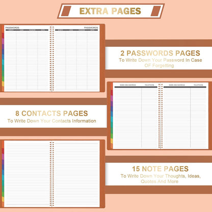 2026 Monthly Planner - Monthly Planner 2026 from JAN. 2026 to DEC. 2026, 8.86'' x 11.4'' with Coated Tabs, Inner Pocket