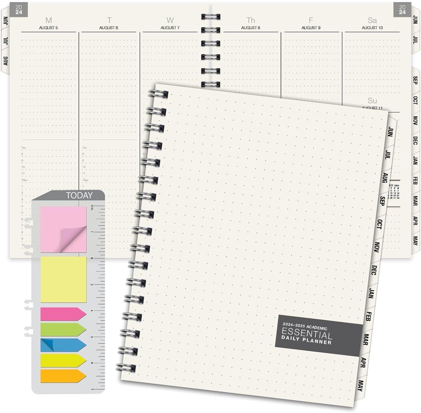 Global Printed Products Essential 8.5"x11" Monthly & Weekly 2024-2025 Planner - (8.5" x 11" - June 2024 Through July 2025)