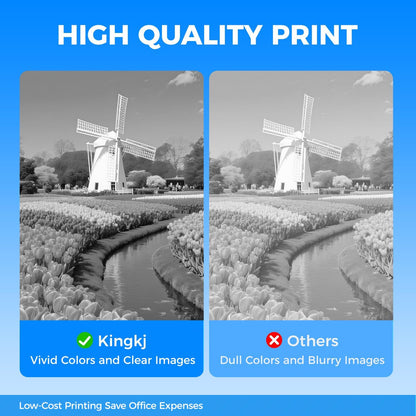 KingKJ H815 S2810 Black Toner Cartridge 2-Pack High Yield Replacement for Dell 593-BBMF 593-BBML Toner Cartridges Compatible with Dell H815 S2810dn H815dw S2815dn Laser Printer Ink All-in-One Copier