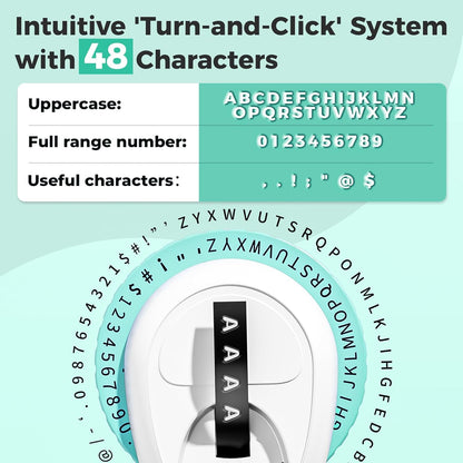Embossing Label Maker, Retro Manual Label Makers Embossed, Old School Emboss Label Maker Punch, Handheld Embosser with 5 Rolls 3D Embossing Tapes, Labeler for DIY Crafting Kitchen Office Kids
