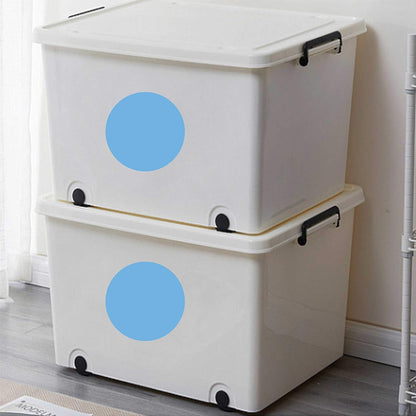 PARLAIM 3 Inch Round Color-Code Dot Stickers, 500 Color Coding Circle Labels per Roll Dispenser Box for Inventory, Light Blue