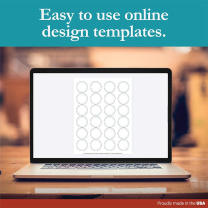 Premium Label Supply White Sticker Round Labels – 1-2/3" Circle – Laser/Inkjet Compatible – (24 per Sheet), 100 Sheets – 2,400 Total Adhesive Labels