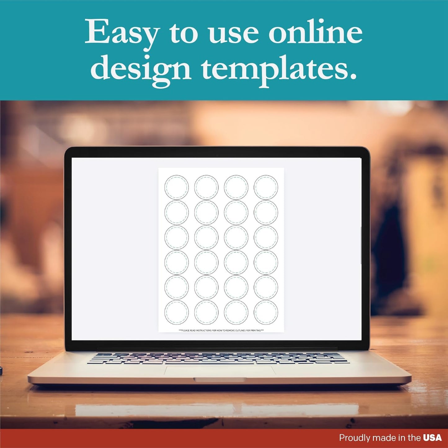 Premium Label Supply White Sticker Round Labels – 1-2/3" Circle – Laser/Inkjet Compatiblee – (24 per Sheet), 1000 Sheets – 24,000 Total Adhesive Labels