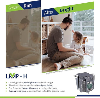 NP35LP/100014090 Replacement Projector Lamp with Housing Compatible with for NEC NP-V302H NP-V332W NP-V332X V302H V332W V332X