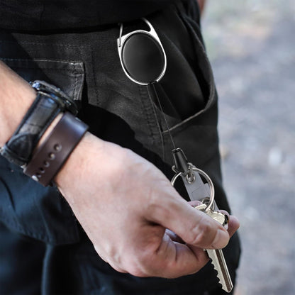 100 Pcs Badge Reel, ID Badge Holder Retractable Clip, Heavy Duty Keychain Badge Reel，Badge Clip, Bulk Lanyard for Wear Keys, ID Card, Name Hold