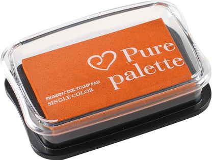 Large Finger Ink Pads for Kids Washable Craft Ink Stamp Pads, DIY for Rubber Stamps, Paper, Scrapbooking, Wood Fabric, Best Gift for Kids (3 x2inch Orang)