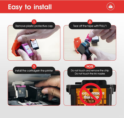 LLAOLLAO Remaunfactured Ink Cartridge Replacement for Canon 245XL 246XL Combo Pack PG-245 CL-246 for Pixma MX490 MX492 TR4520 MG2522 TS3322 TS202 TR4522 MG2920 Printer (1 Black, 1 Color)