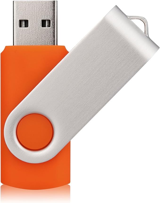 Aiibe 5pcs USB Flash Drive 4GB Pen Drive Thumb Drives USB Drive (5 Colors: Black Red Yellow White Purple)