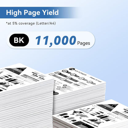 MYTONER 37A CF237A Black Toner Cartridge Compatible Replacement for HP 37A 37X CF237A CF237X for Enterprise M607n M607dn M608n M608dn M609x MFP M632 M631 M633fh Printer (1 Pack)