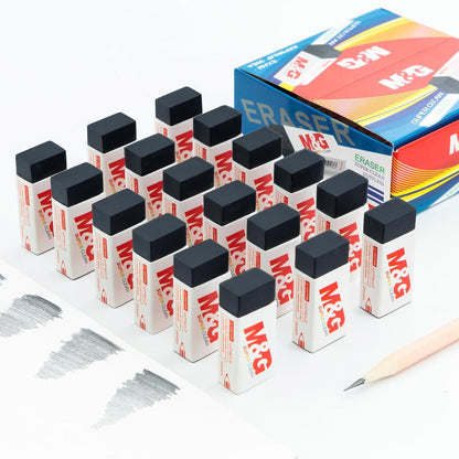 M&G Pencil Eraser for Kids, 30 Pack, Black Erasers Bulk, Erasers for Artists, Drawing Erasers for Sketching, Small Pencil Erasers, Art Erasers for Drawing, School Erasers Office Supplies