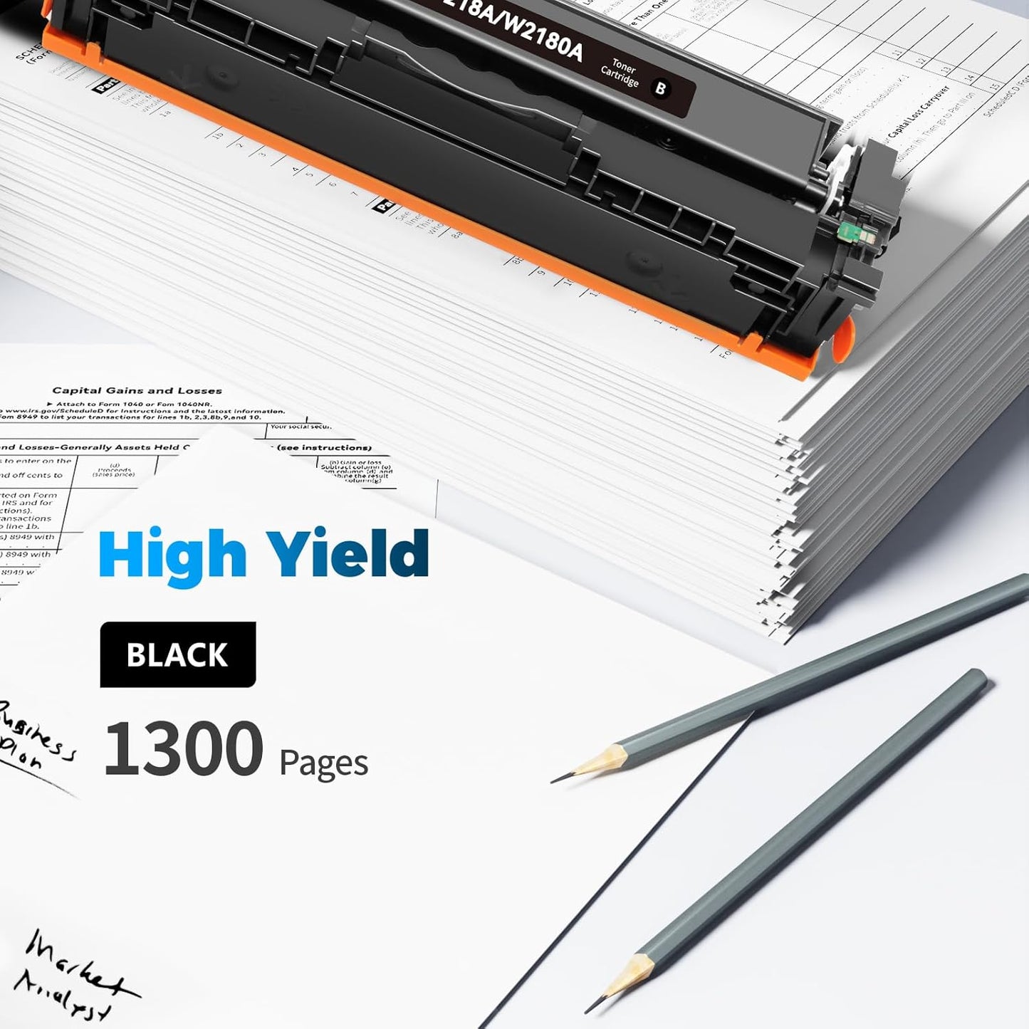 218A Toner Cartridge 2 Black (with Chip) Replacement for HP 218A 218X Compatible for Color Pro 3201dw MFP 3301fdw 3301sdw 3301cdw 3201 3301 Printer W2181A W2182A W2183A (2 Black)