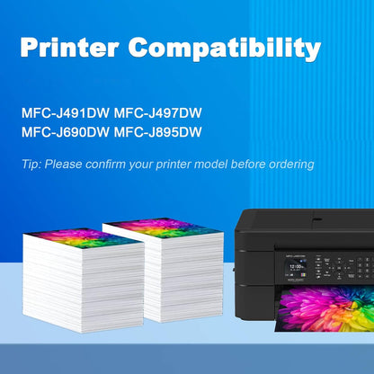 LC3013 Ink Cartridges BK/C/M/Y Compatible with Brother LC3013XL Ink LC3013 XL LC3011 LC-3011 Work for Brother MFC-J491DW MFC-J497DW MFC-J690DW MFC-J895DW (10 Pack)