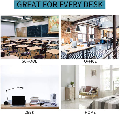 Vlando Office Desk Organizer Leather Desktop Organizer Caddy with Drawer for Storing Desktop Supplies and Accessories (Black)