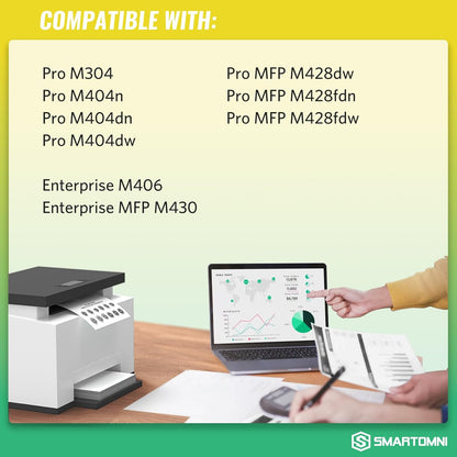 58X CF258X Black High-Yield Toner Cartridge 2 Pack (with Chip) Works with HP Pro MFP M428dw M428fdw M428fdn M428, Pro M404n M404dn M404dw M404, Enterprise MFP M430f M406dn Series Printer | 58X 58A