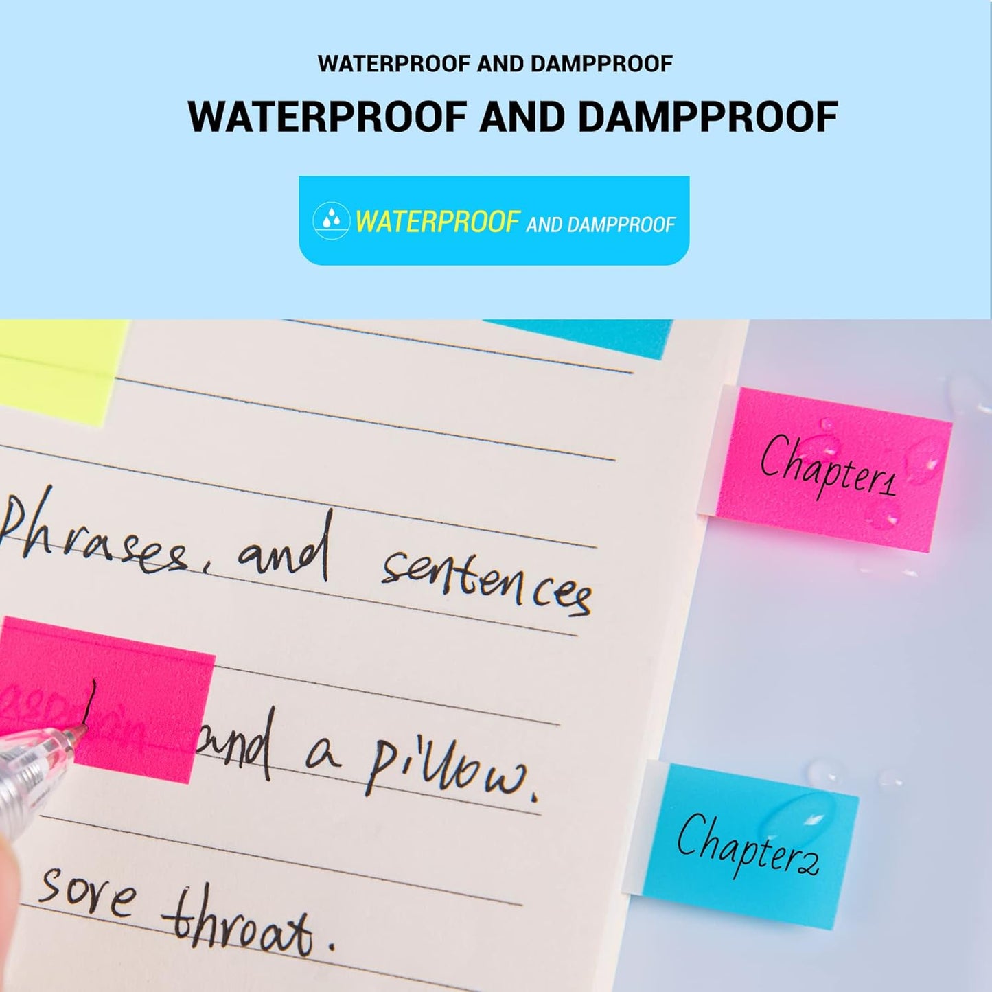 Golcellia 1600 Pieces, Transparent Sticky Notes, Page Markers, Book Tabs, Sticky Note Tabs, Sticky Tabs, Page Tabs, Label Stickers, Pop Up Index Tabs, Tabs Flags Stickers, Index Tabs Flags