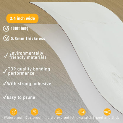 GSCIT Club Wood Grain Repair Tape, 2.4 inch X 100ft Self Adhesive Marble Grain Repair Patch for Tables, Chairs, Baseboards, Doors, Windows, Floors, Handicraft DIY.