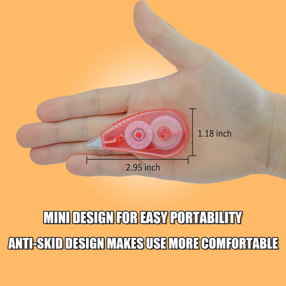 White Correction Tape, 12 Pack, 13.13 Feet Correction Tape for School And Office, Easy To Use Applicator for Instant Corrections