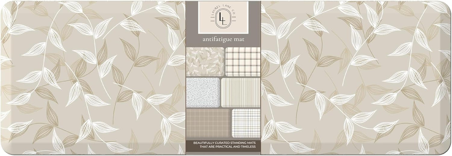 Anti Fatigue Mat by Laurel Lane Co. – Designer Anti Fatigue Mats for Kitchen Floor, Kitchen Mats for Floor, Desk Mat – Cushioned 0.75" Thick – Stain Resistant – Non-Skid Bottom – 20" x 60"