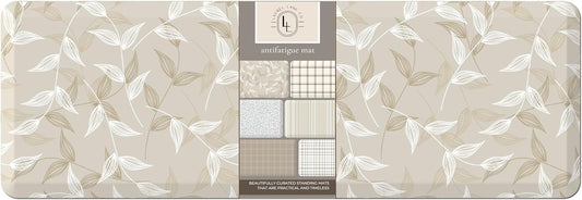 Anti Fatigue Mat by Laurel Lane Co. – Designer Anti Fatigue Mats for Kitchen Floor, Kitchen Mats for Floor, Desk Mat – Cushioned 0.75" Thick – Stain Resistant – Non-Skid Bottom – 20" x 60"