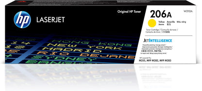 HP 206A Yellow Toner Cartridge | Works with HP Color LaserJet Pro M255, HP Color LaserJet Pro MFP M282, M283 Series | W2112A