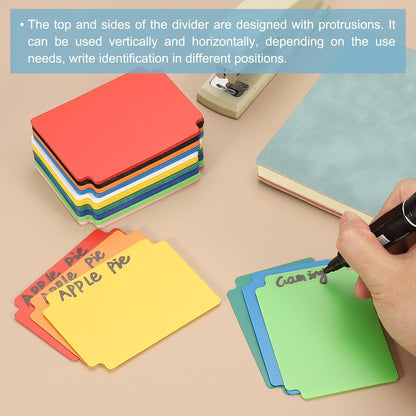 PATIKIL Trading Card Dividers, 100 Pcs Index Card Football Card Sorter Storage Boxes Organizer Tray Accessories for Sports Game Baseball Card, Light Blue