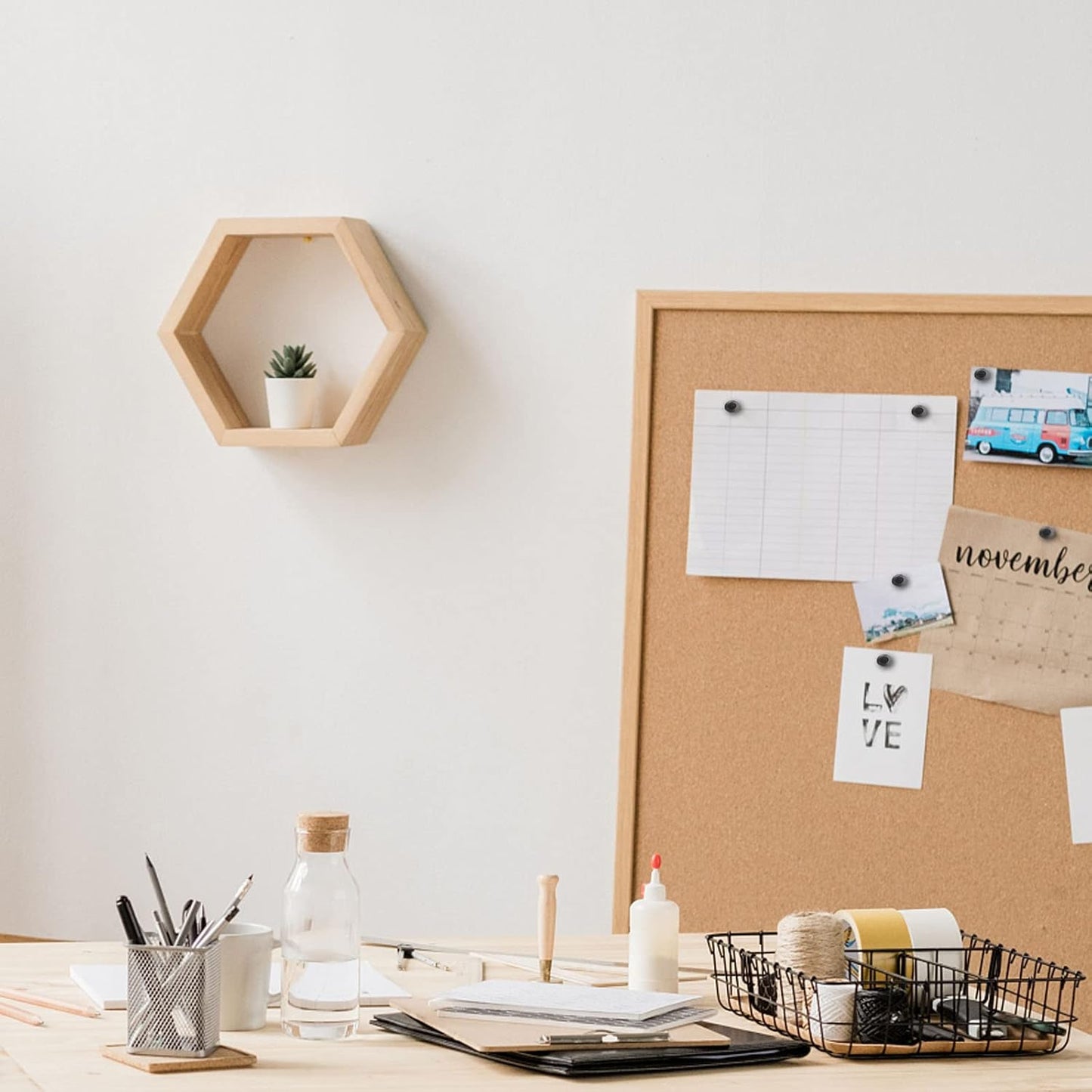 Push Pins for Cork Board,Black Flat Push Pins for Wall Hangings,60 Count Thumb Tacks Plastic Head with Steel Point for Bulletin Board in Reusable Box