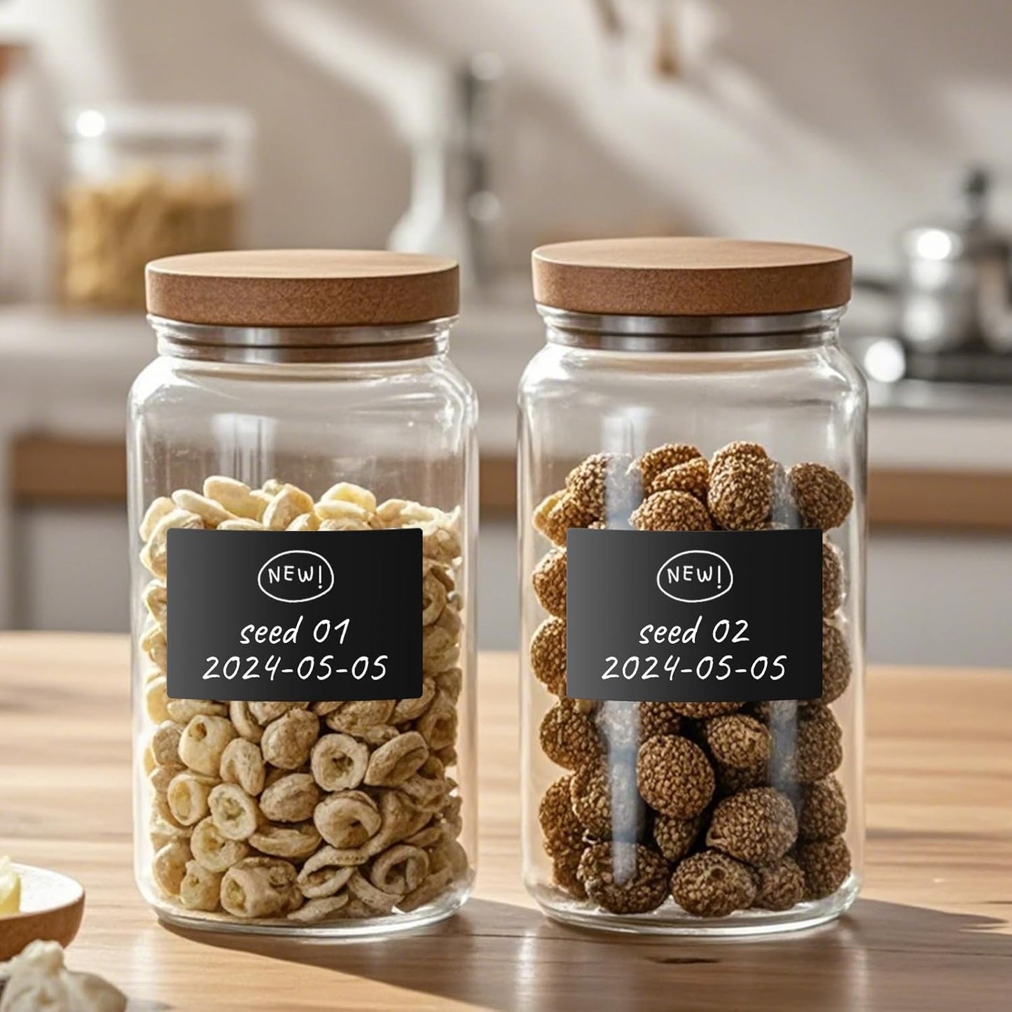 Colored Labels Stickers 3×2 Inch Rectangle Vinyl Black Sticker Removable Assorted Color Coding Name Tag for File Folder Classroom Office Inventory Marking 40 PCS