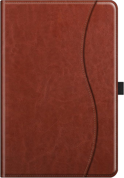 Fintie Case for Samsung Galaxy Tab A9 Plus/A9+ 5G 11 Inch 2023 Model (SM-X210/X216/X218), Multi-Angle Viewing Smart Stand Back Cover with Pocket Auto Wake/Sleep, Brown