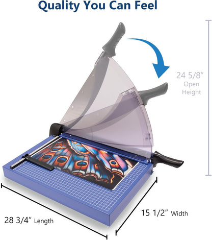 United Office Products T18P Professional Guillotine Paper Trimmer, Sturdy Metal Base, 18" Cut Length, 40 Sheet Capacity, Paper Cutter for Offices, Schools and Crafts