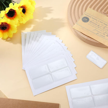 Jeyiour 100 Pcs Label Holders Adhesive Nameplate Pockets Storage Bin Labels Index Card Holder Shelf Plastic Peel Stick for Classroom Supermarket Bookshelf Library Student Box Drawer (2 x 1 Inch)