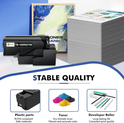 6022 6027 Toner Cartridge Compatible Replacement for Xerox Phaser 6022 6020 for WorkCentre 6027 6025 Printer (106R02756 Cyan, 106R02757 Magenta, 106R02758 Yellow, 106R02759 Black)