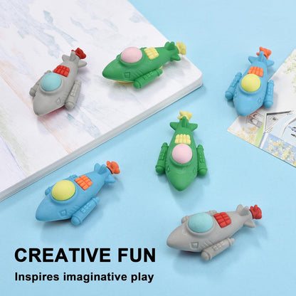 24Pcs Submarine Shape Erasers for Kids Bulk, Cute Puzzle Erasers Fun Take Apart Erasers for School Classroom Supplies Party Favors Military Enthusiasts